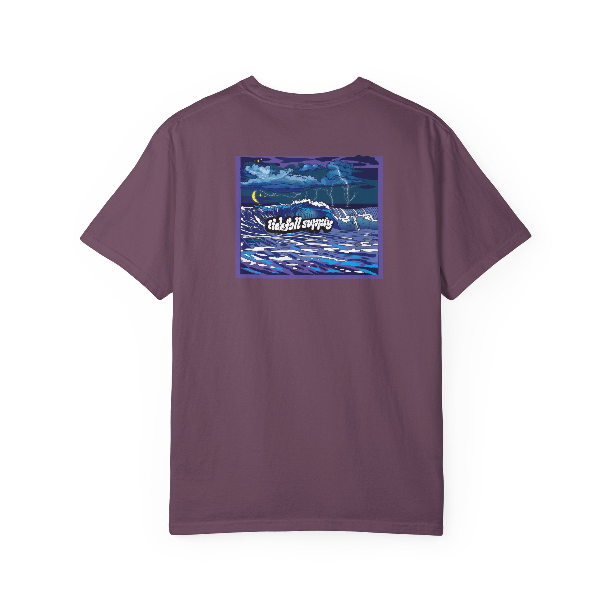 Graphic T-Shirt — "Weekend Waves" Night Surf Illustration