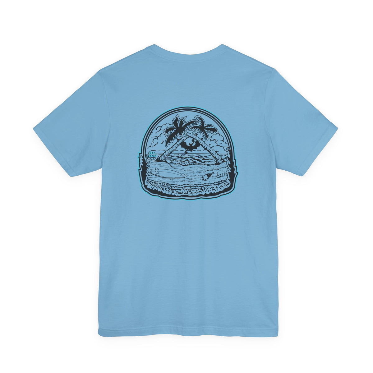 Old Bat T-Shirt | Surf Palm Tree Tee | Unisex Bella Canvas