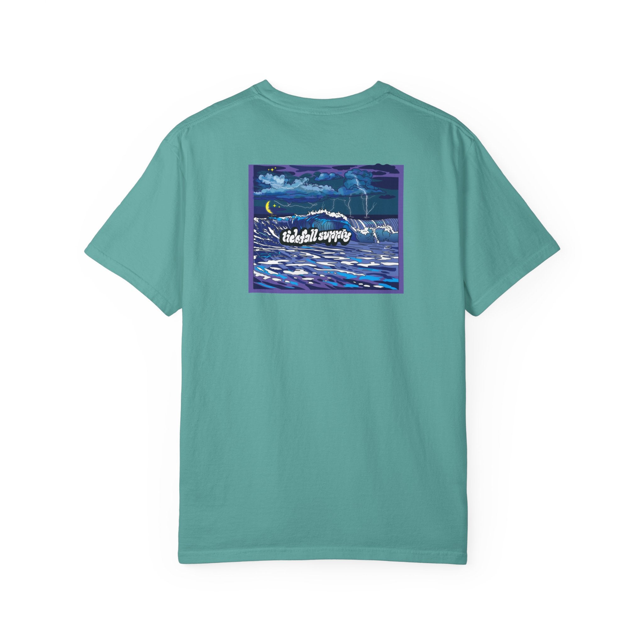 Graphic T-Shirt — "Weekend Waves" Night Surf Illustration