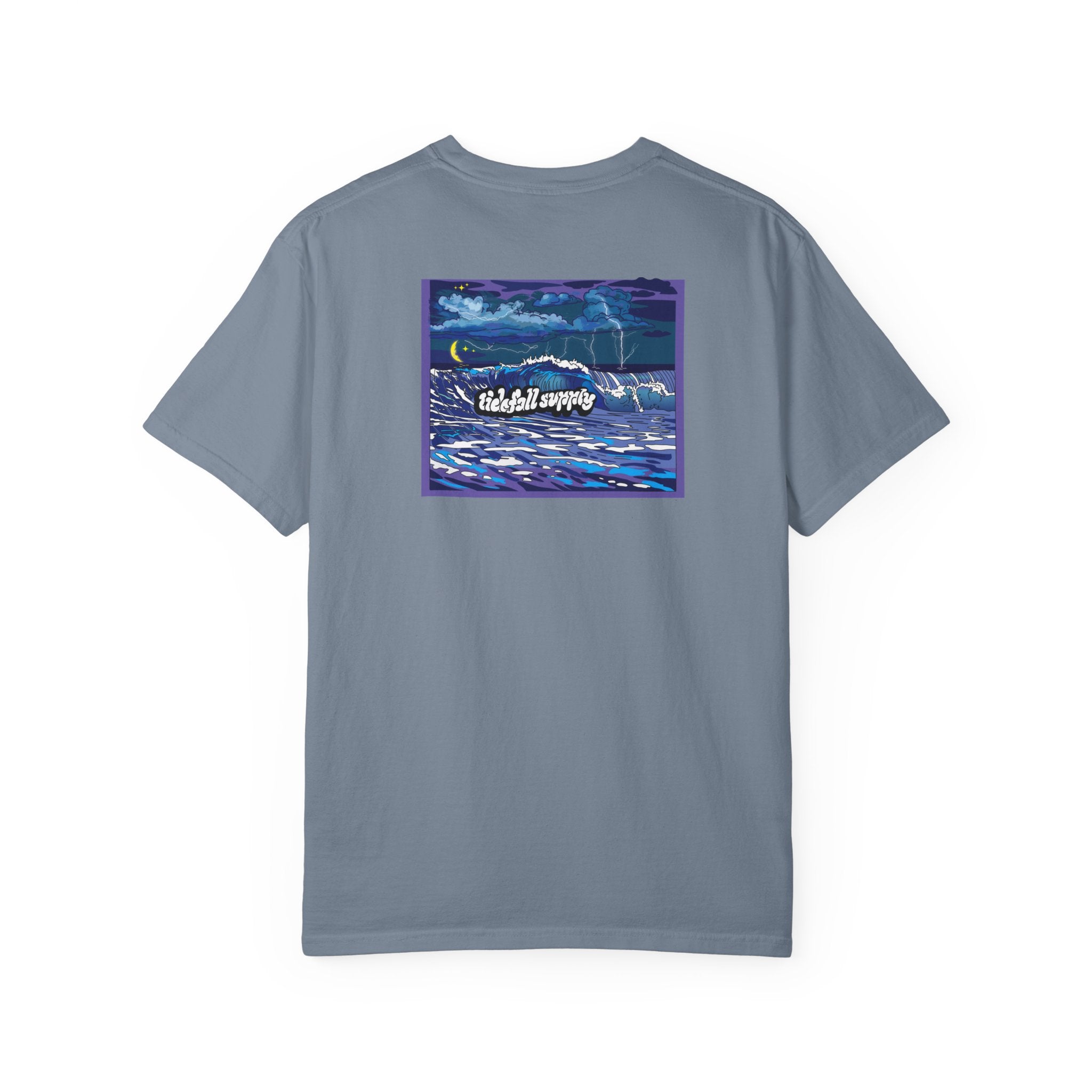 Graphic T-Shirt — "Weekend Waves" Night Surf Illustration