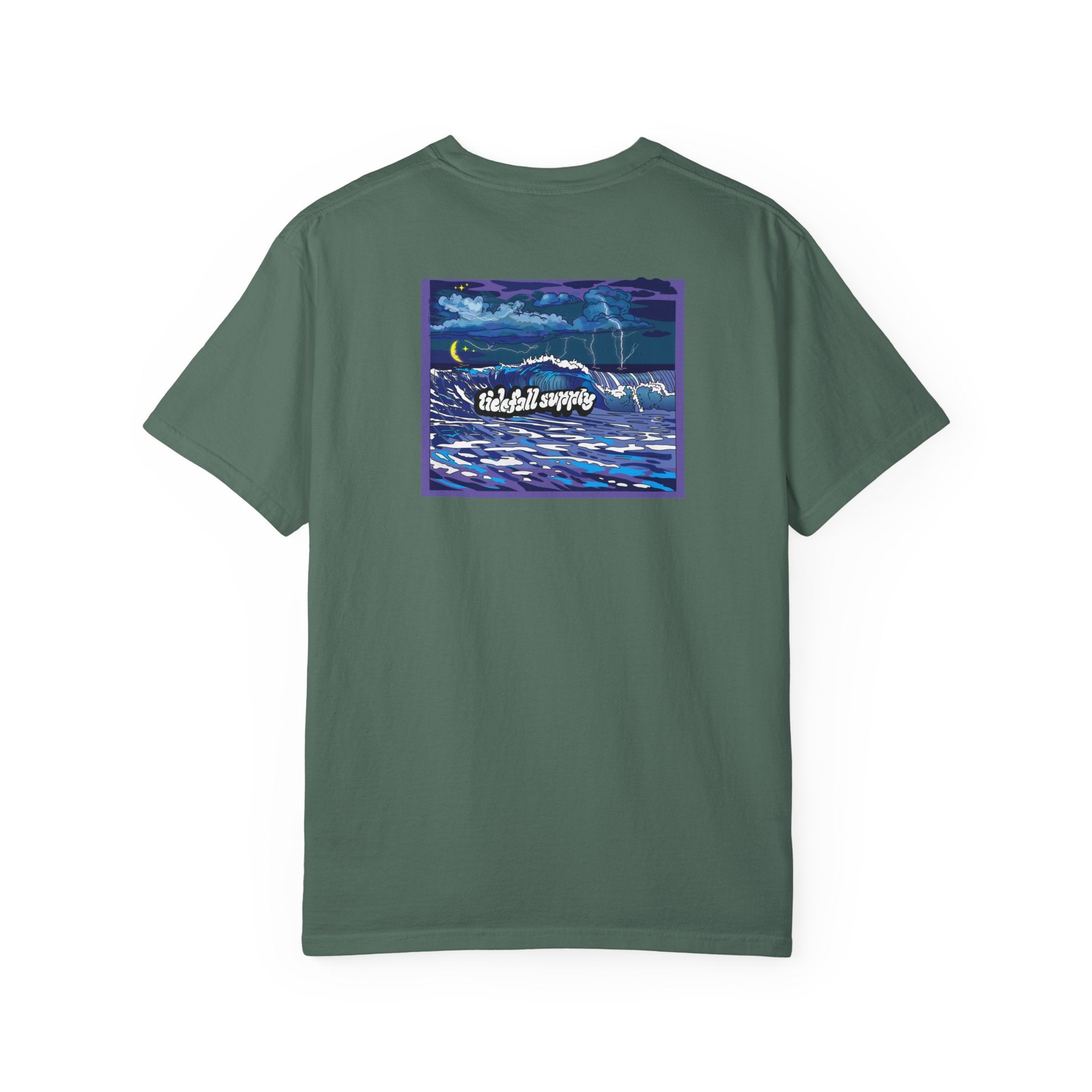 Graphic T-Shirt — "Weekend Waves" Night Surf Illustration