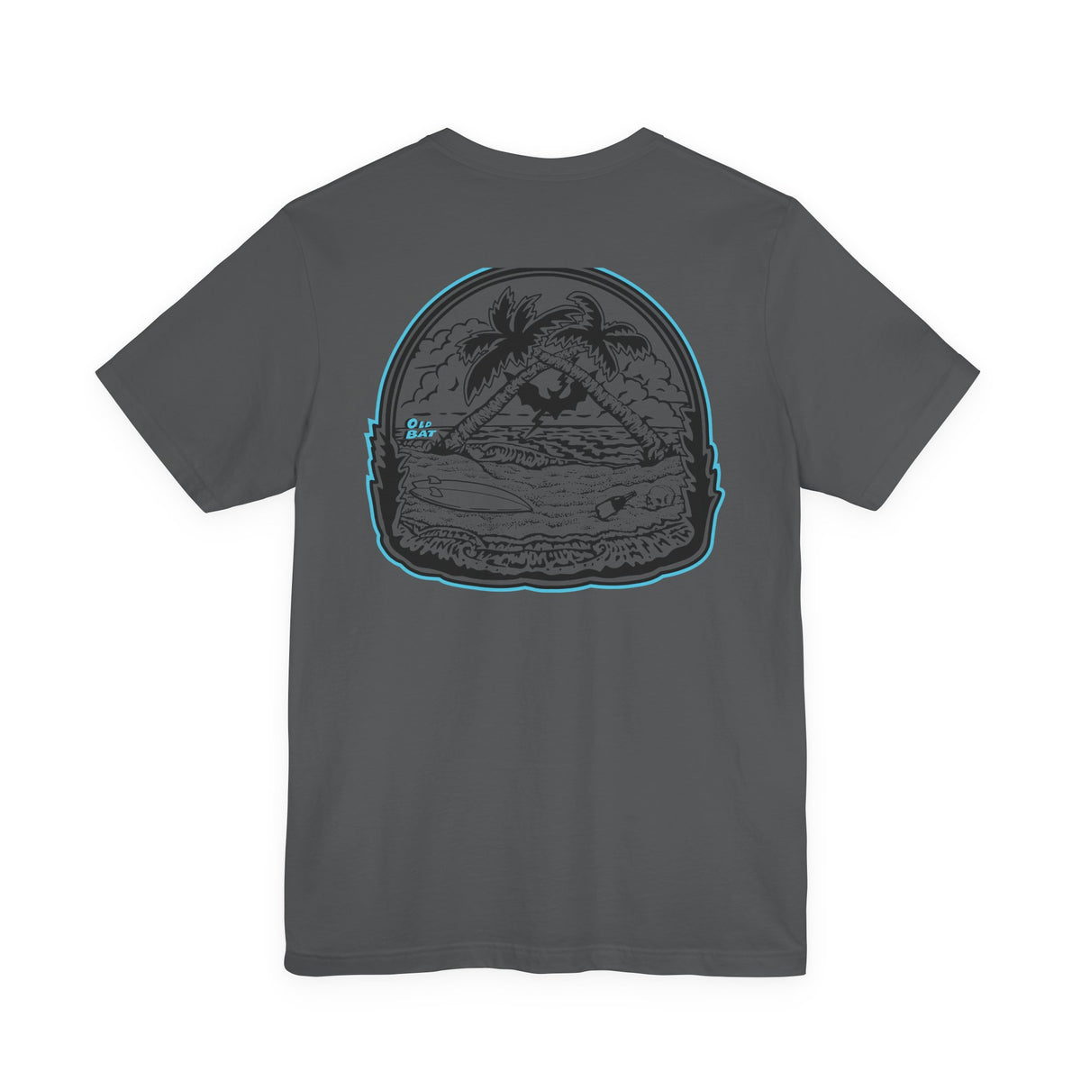 Old Bat T-Shirt | Surf Palm Tree Tee | Unisex Bella Canvas