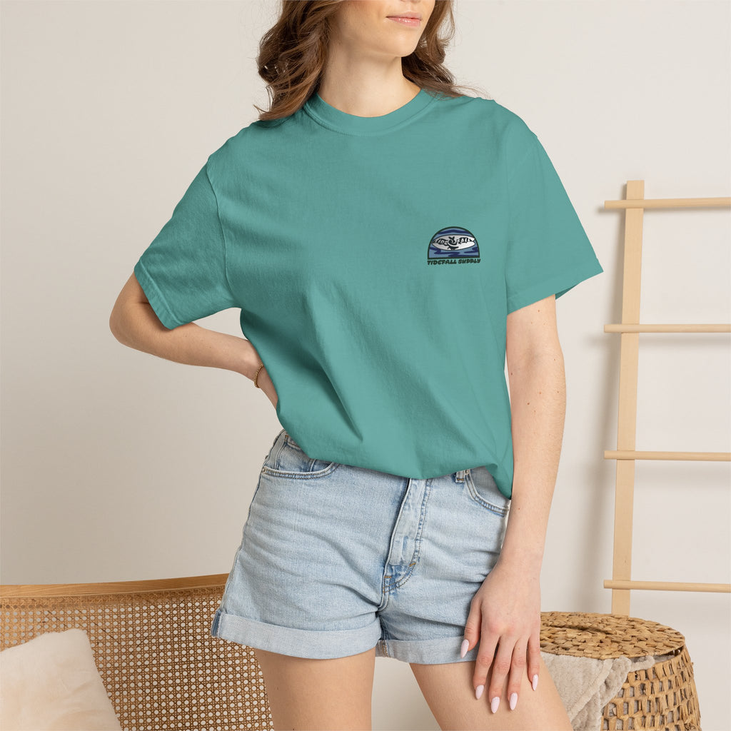 T-Shirt — Tropical Beach Graphic "Aloha Vibes"