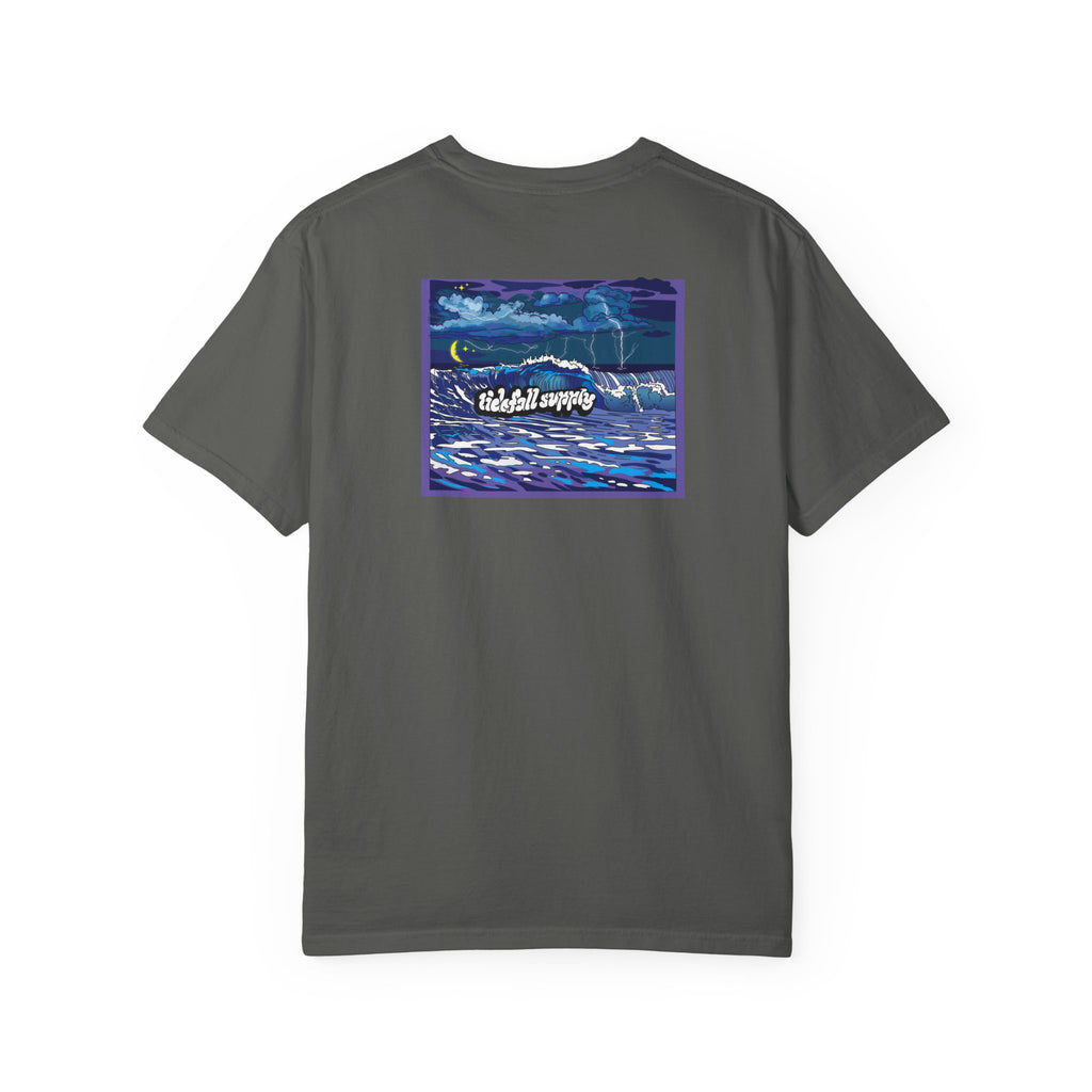 Graphic T-Shirt — "Weekend Waves" Night Surf Illustration
