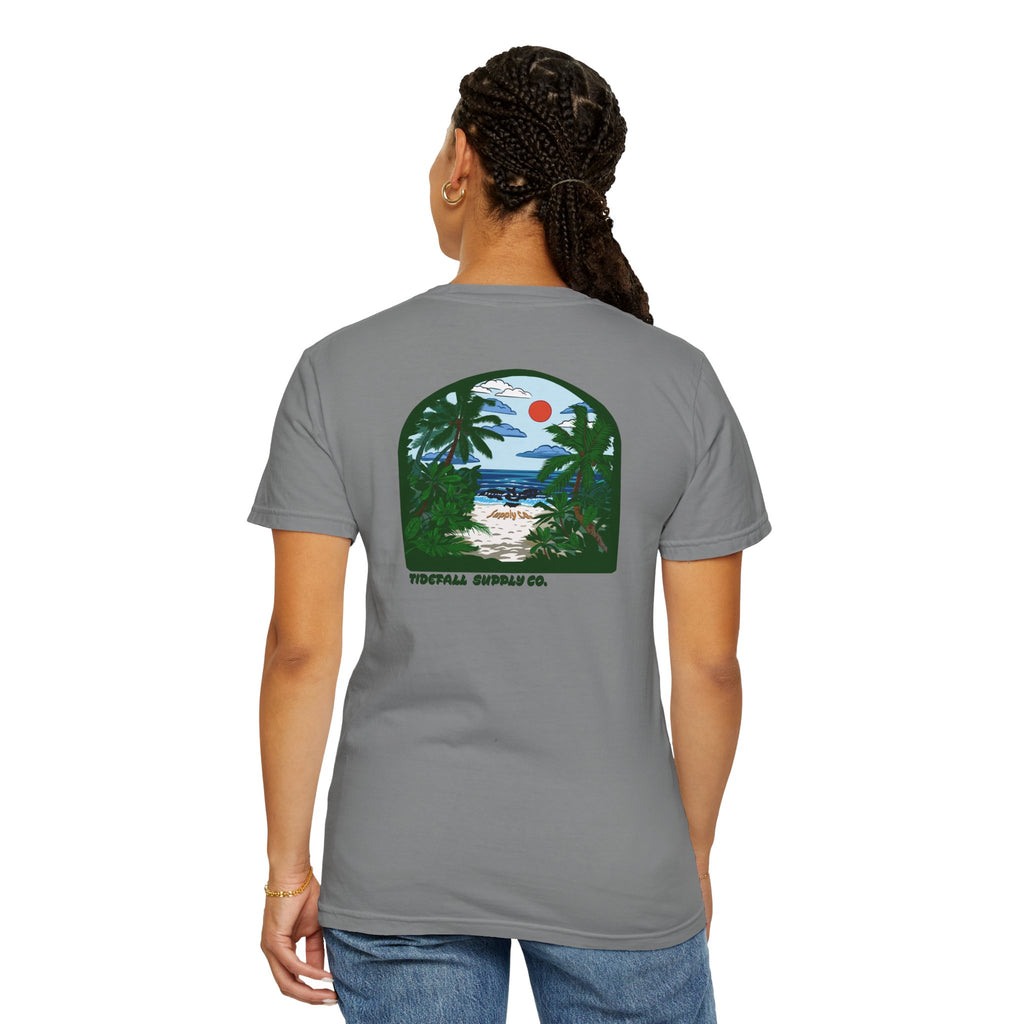 T-Shirt — Tropical Beach Graphic "Aloha Vibes"