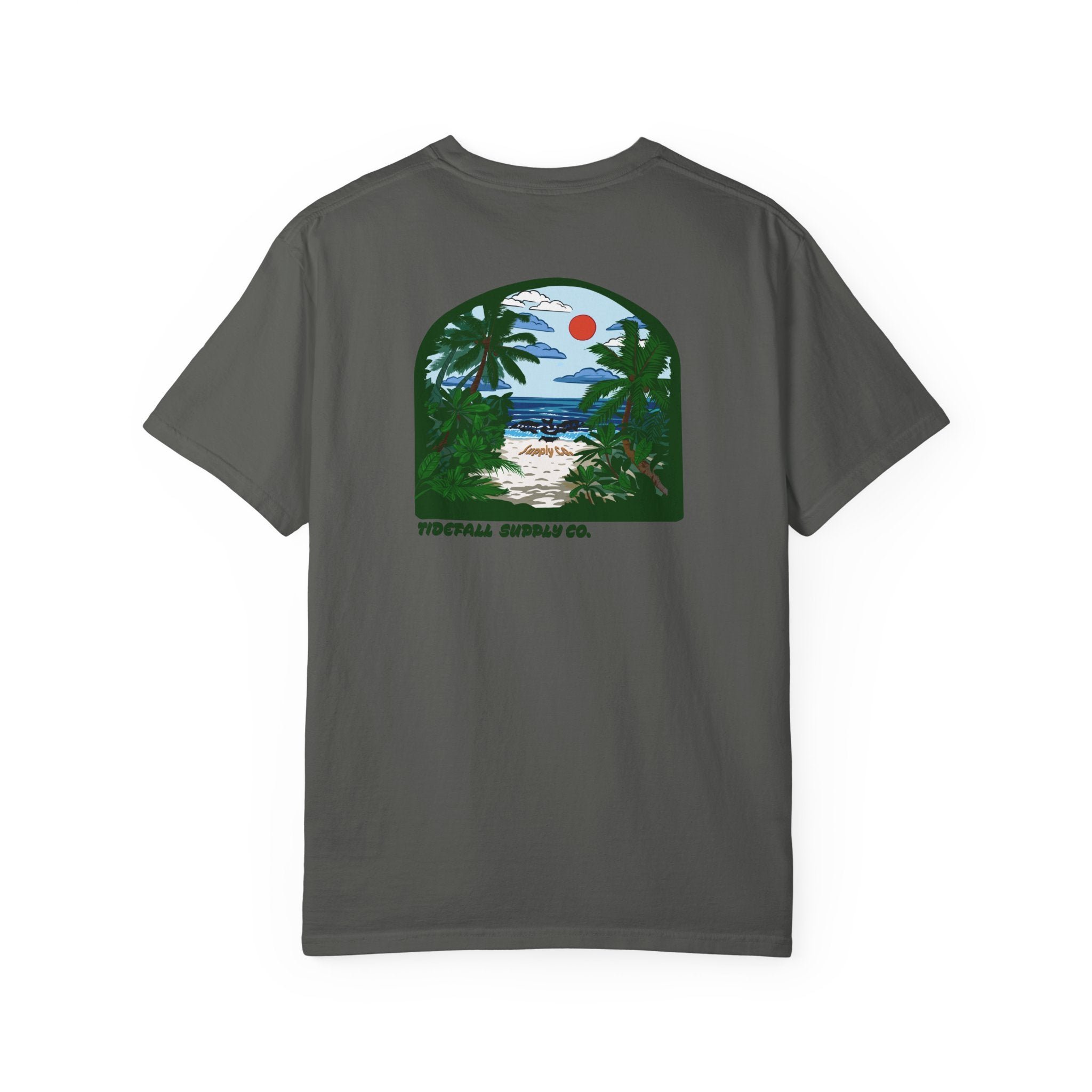 T-Shirt — Tropical Beach Graphic "Aloha Vibes"