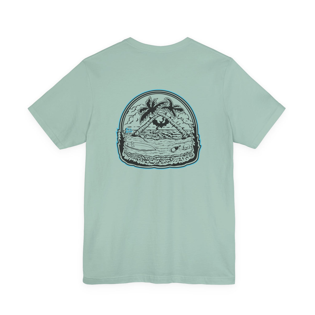 Old Bat T-Shirt | Surf Palm Tree Tee | Unisex Bella Canvas