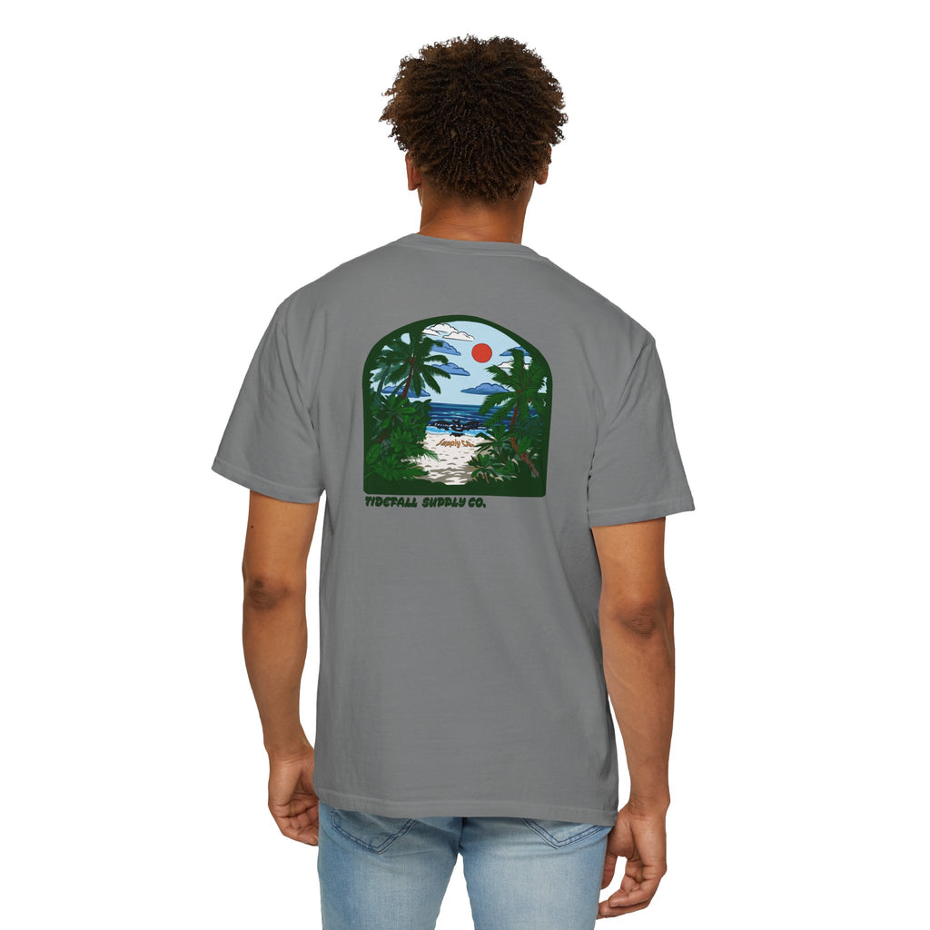 T-Shirt — Tropical Beach Graphic "Aloha Vibes"