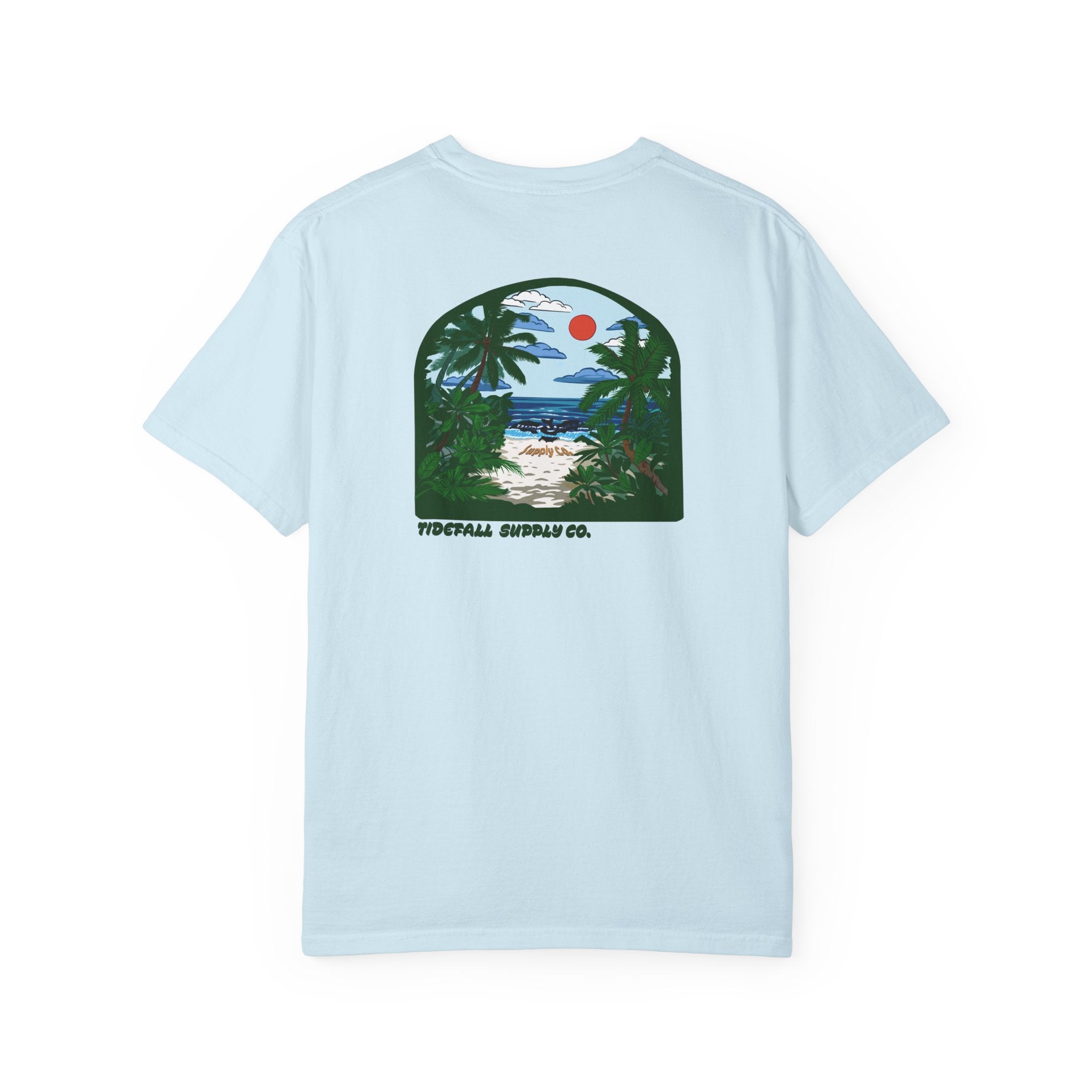 T-Shirt — Tropical Beach Graphic "Aloha Vibes"